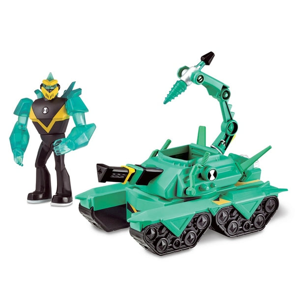 Véhicule transformable Ben 10 avec figurine - Diamond Head Power Tank