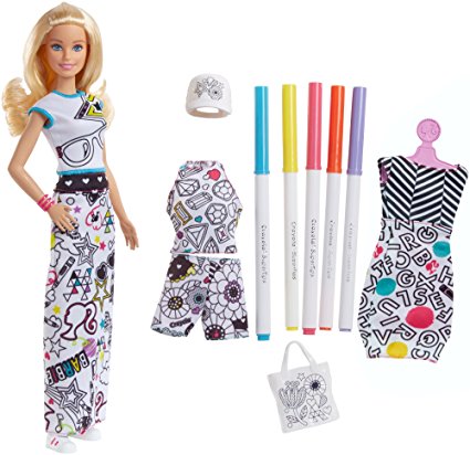 Barbie Crayola – Poupée mannequin à colorier et modes