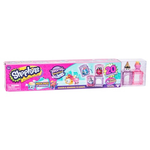 Shopkins Saison 8 World Vacation - Méga Pack Embarquement pour l'Europe