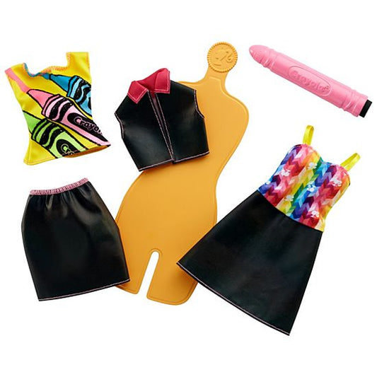 Ensemble de mode Barbie Crayola Rainbow Design