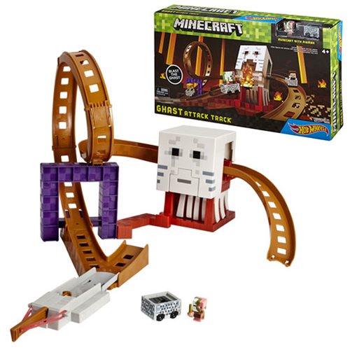 Minecraft Hot Wheels Ghast Attack Track Ensemble de jeu
