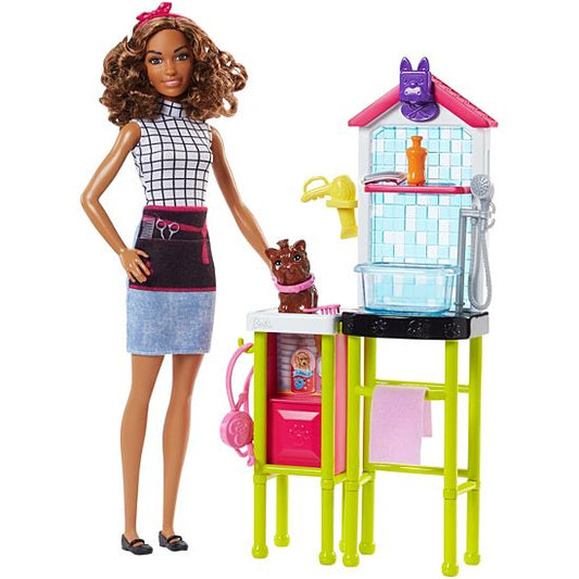 Poupée Barbie toiletteuse pour animaux de compagnie