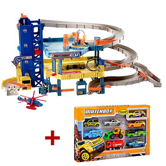 Matchbox Garage Coffret cadeau 9 voitures