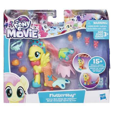 My Little Pony le film Fluttershy Land and Sea Snap-On Fashion