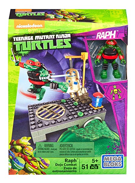 Mega Bloks Teenage Mutant Ninja Turtles Raph Dojo Combat Ensemble de jeu