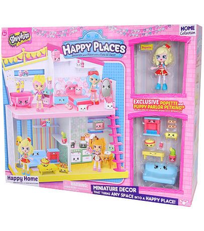 Shopkins Happy Places Ensemble de salon pour chiots Jessicake et Popette