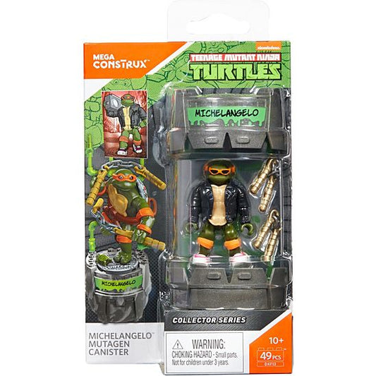 Mega Construx Teenage Mutant Ninja Turtles Classic Series Michelangelo Mutagen Bidon