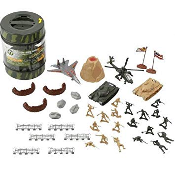 Ensemble de jeu True Heroes Army dans un seau